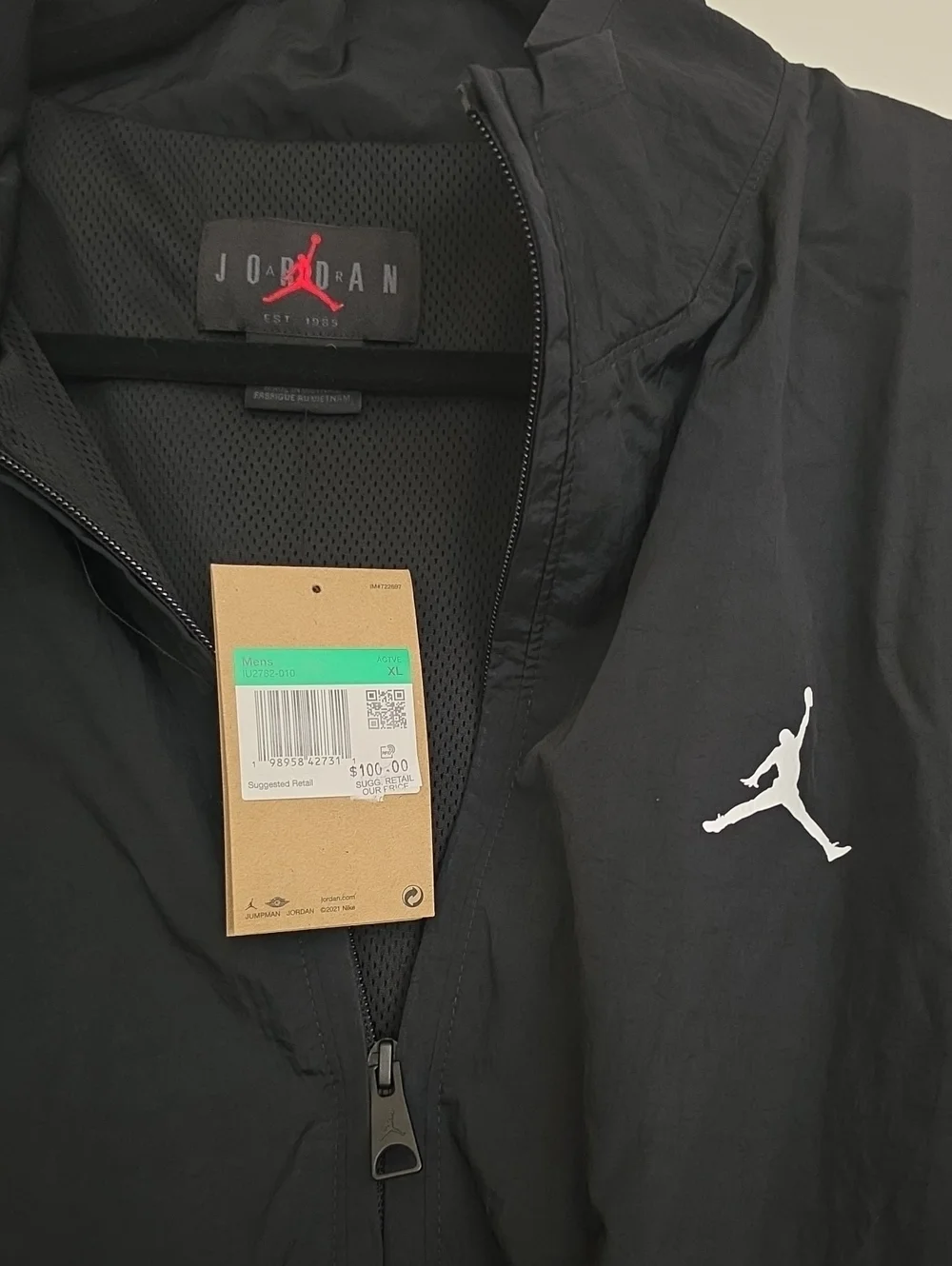Air Jordan Essentials Woven Flight Suit Jacket Nylon Repel Sz XL New FN4537-010